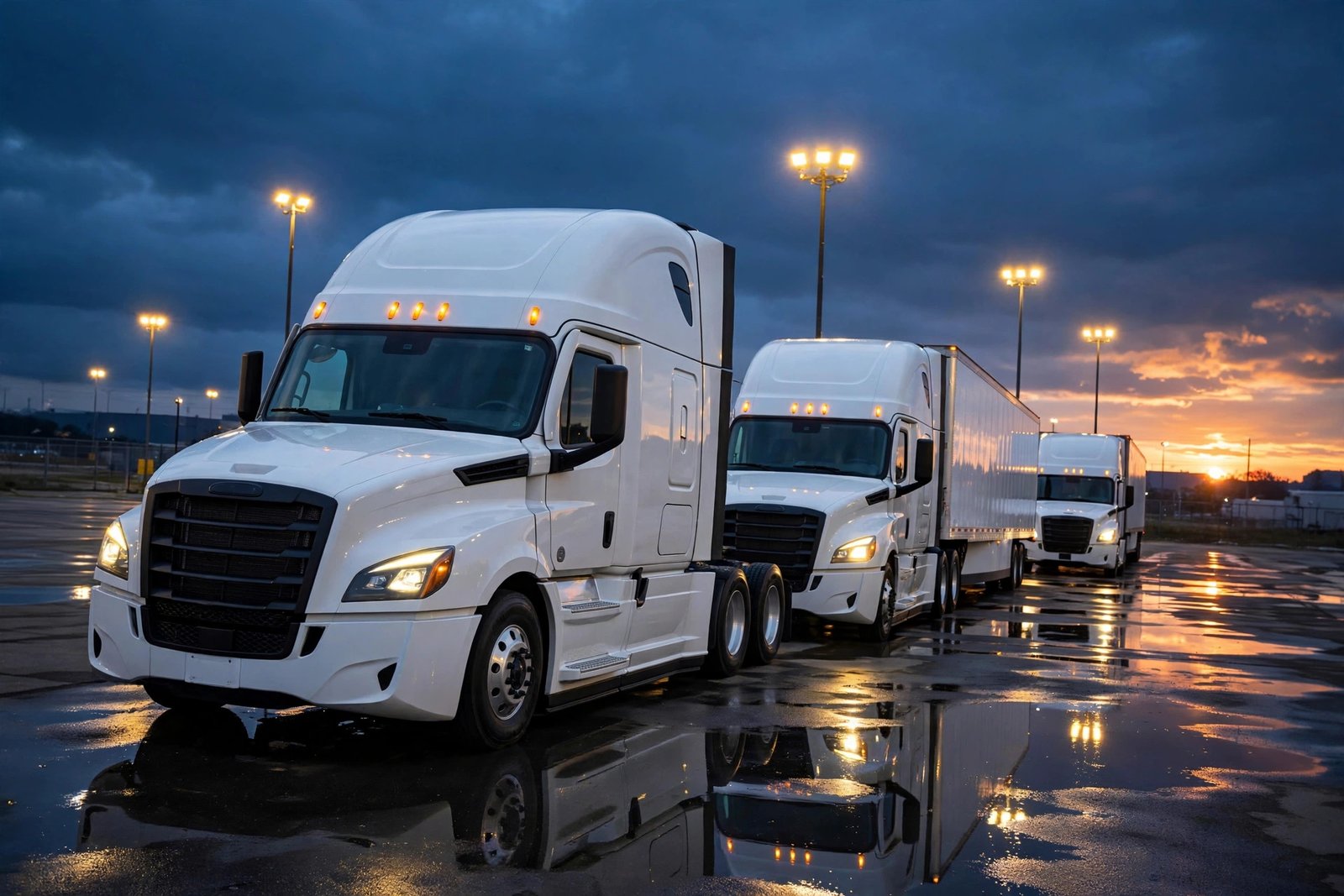 Airmount fleet at dusk